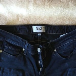 PAIGE Skyline Skinny Size 28 Dark Wash